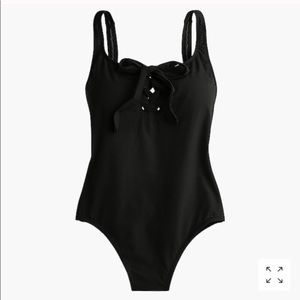 J. Crew Lace-up one-piece swim suit